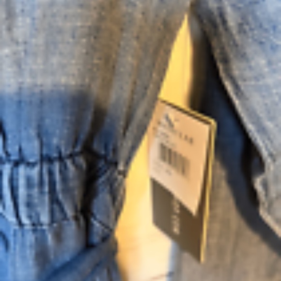 WASH LAB DENIM Women's Crossover Faux Wrap Denim Midi Dress - Picture 5 of 6